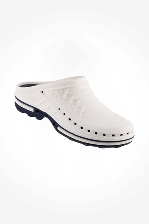 Operating Room Clogs Wock Clog 13, white and dark navy blue, unisex