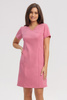 Medical dress SU 62, coral pink, short sleeve, Elegant Stretch