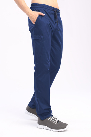 Men's medical trousers SE 94, light navy blue, Comfort Stretch