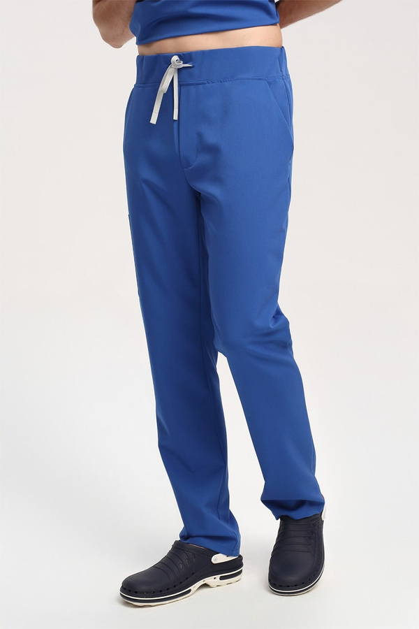 Men's Scrub Pants SE 97, royal blue, Elegant Stretch