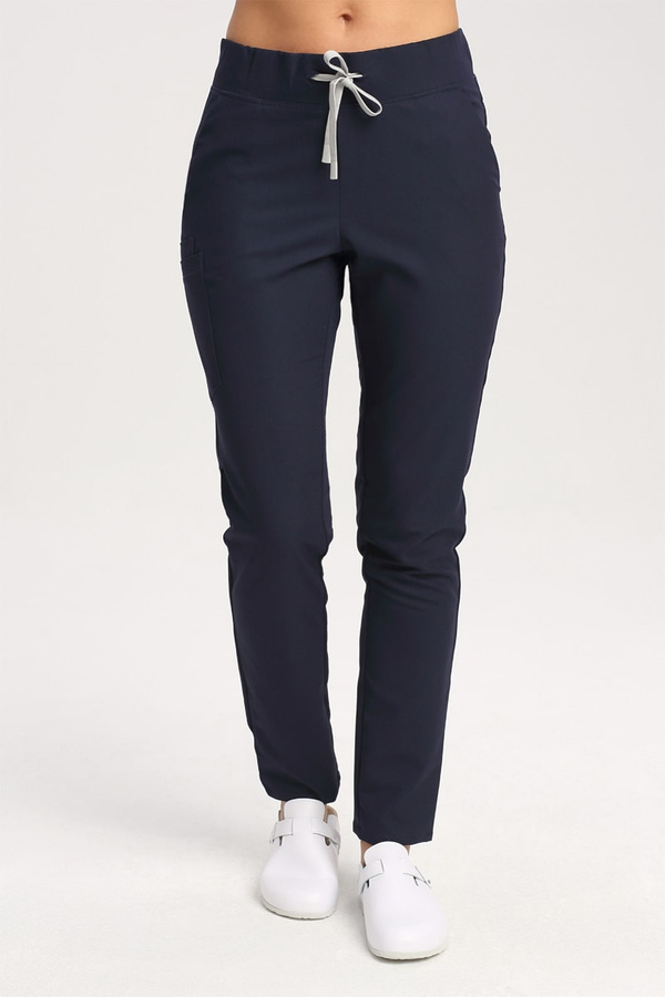 Women's Scrub Pants SE 96, navy blue, Elegant Stretch