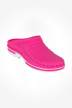 Operating Room Clogs Wock Clog 09, fuchsia and white, unisex