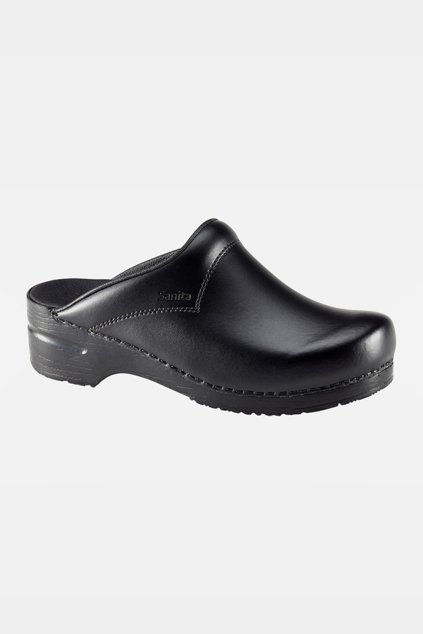 Unisex clogs Sanita San Flex OB, black, without strap