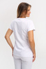 Women's medical blouse BL 52.2, white, short sleeve, Premium