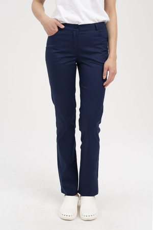 Women's medical trousers SE 70, navy blue, Premium Stretch