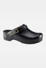 Unisex clogs Sanita San Flex OB, black, with strap